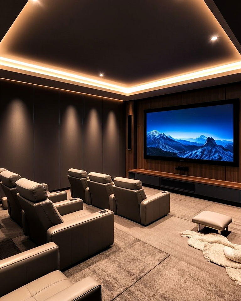 high tech control panel home theater - 25 Modern Home Theater Ideas