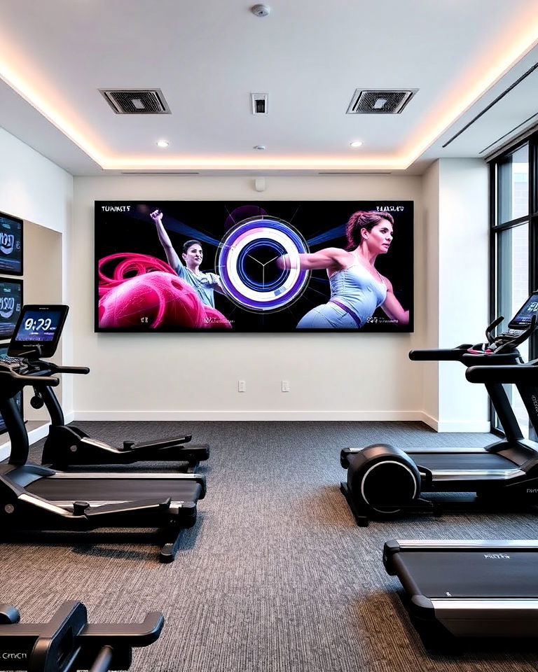 high tech smart gym design - 25 Gym Interior Design Ideas