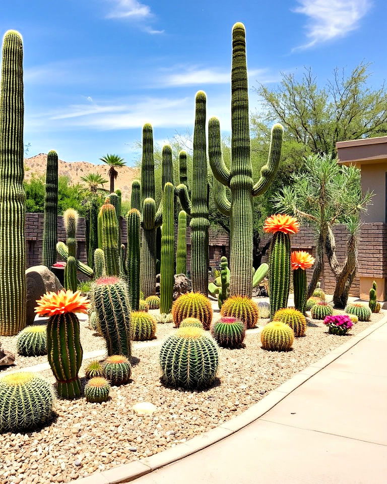 highlight a cactus garden arizona front yard landscaping - 25 Arizona Front Yard Landscaping Ideas