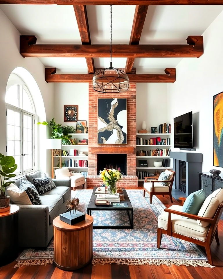 highlight architectural details - 20 Eclectic Interior Design Ideas