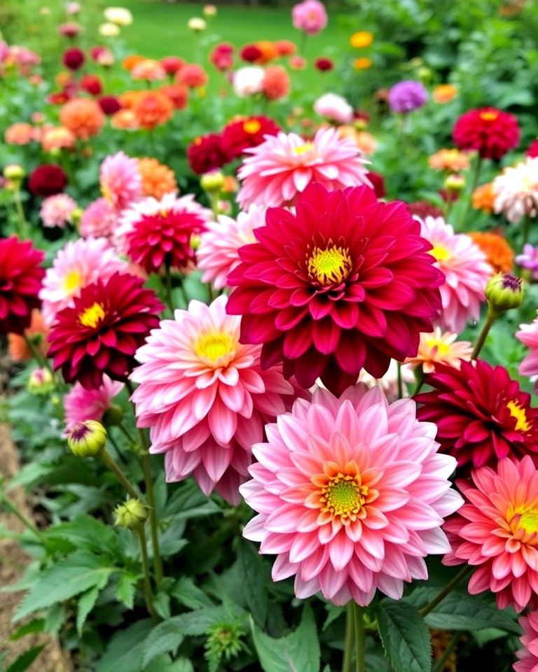 highlight dahlias in a cutting garden - 15 Dahlia Garden Ideas
