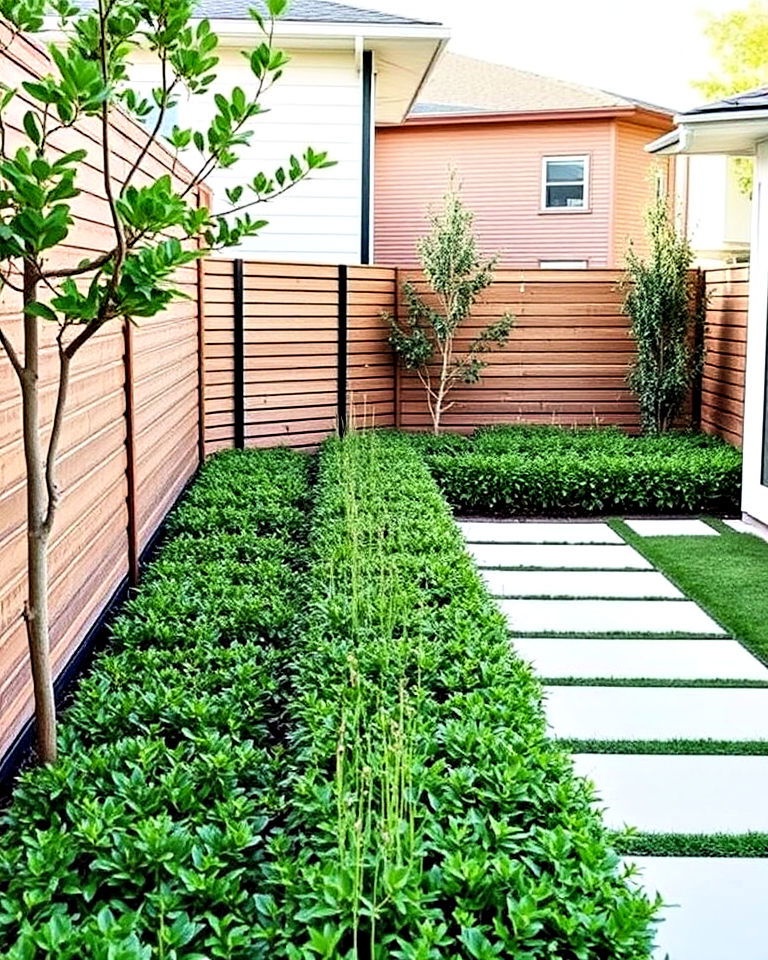 highlight minimalist fencing and borders - 20 Minimalist Landscaping Ideas