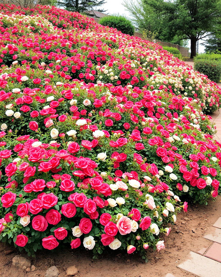 hillside erosion control landscaping - 20 Drift Rose Landscaping Ideas