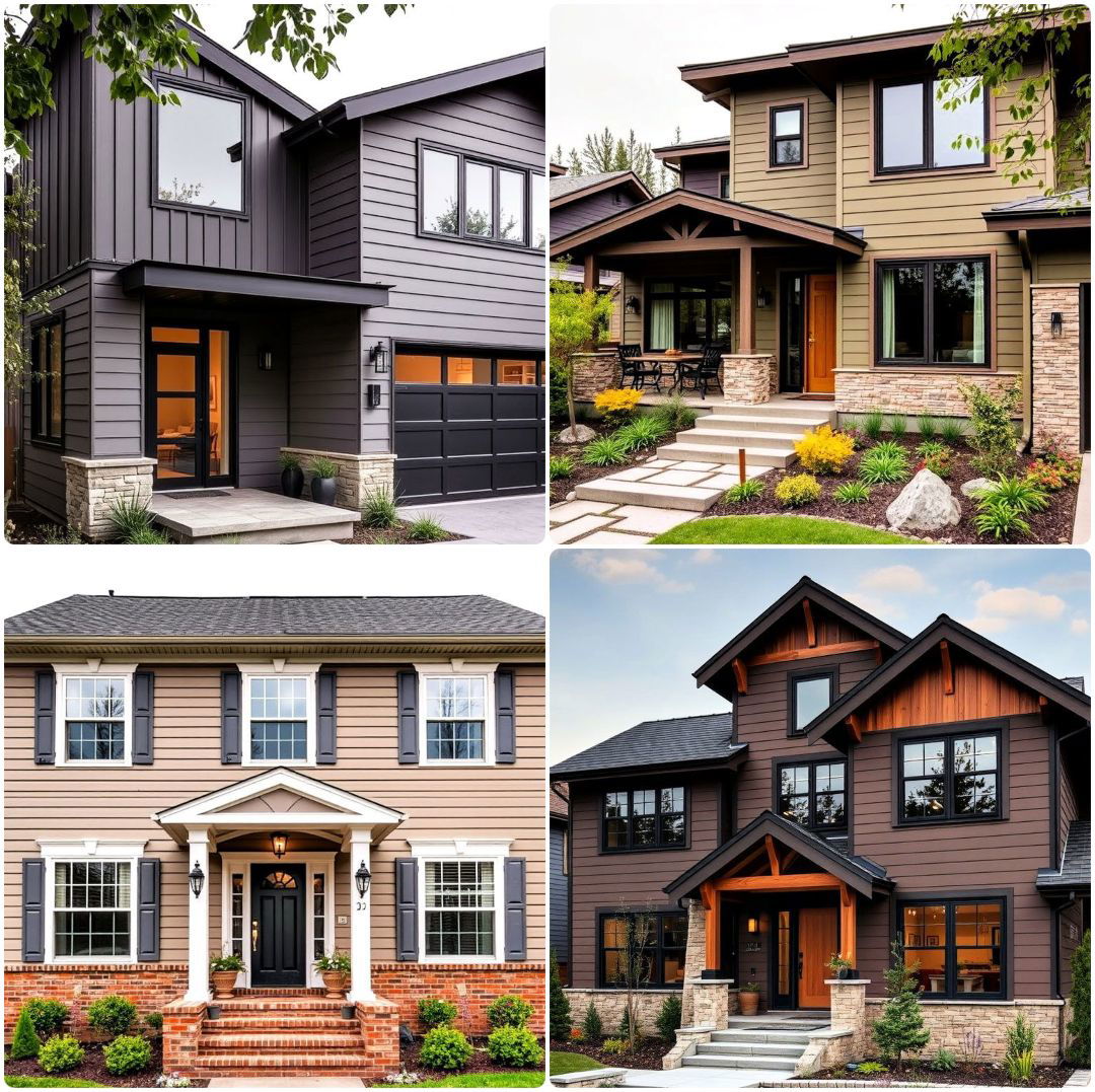 Top 15 Home Designs Using Natural Clay Siding Colors