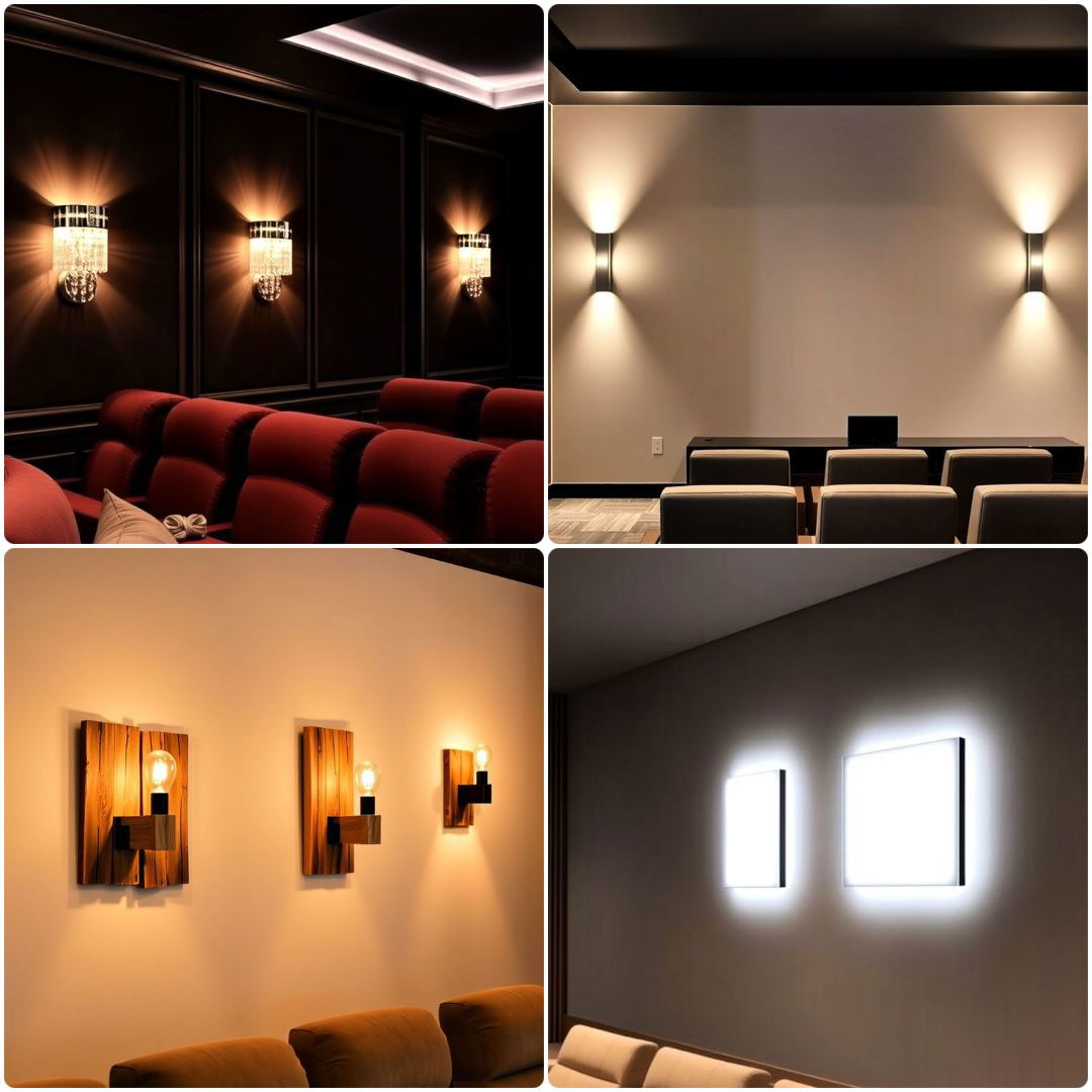 home theater wall sconce ideas