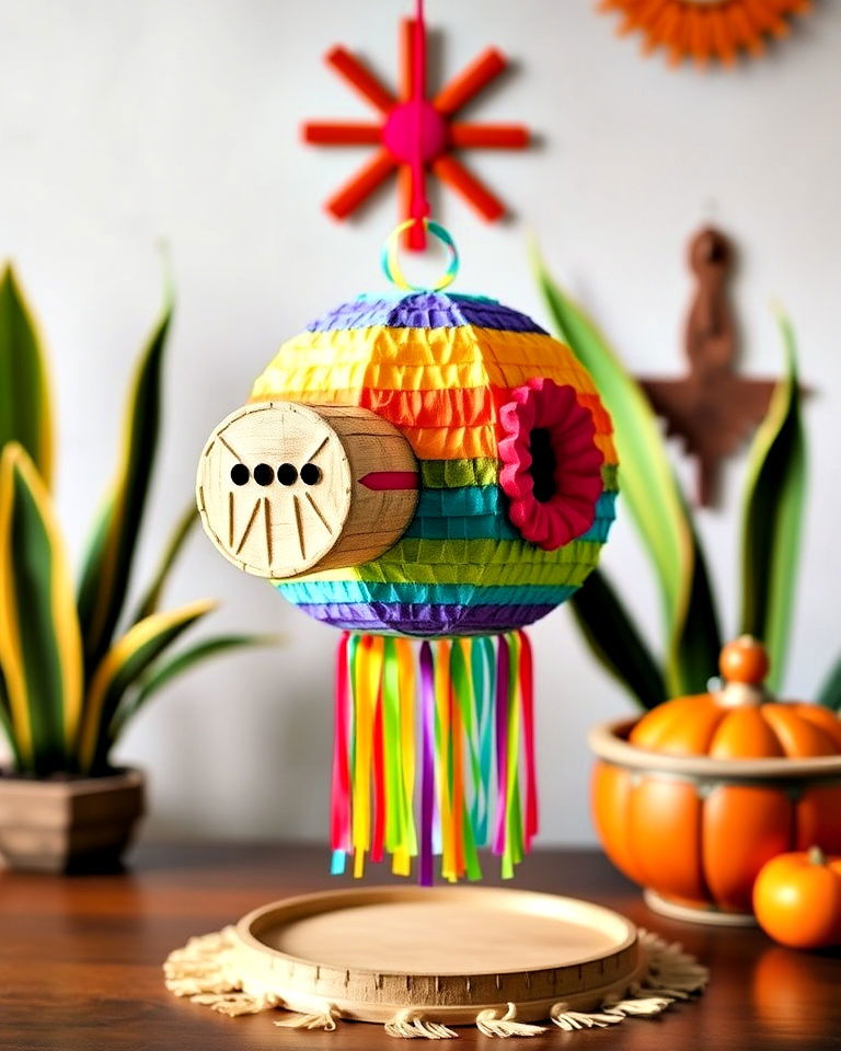 home with piata inspired elements - 25 Mexican Decor Ideas