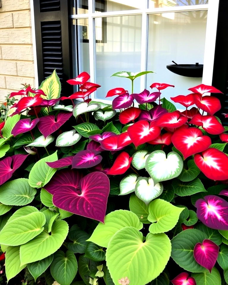 hostas and caladiums for shaded window boxes hostas and caladiums for shaded window boxes - 25 Combinations of Window Box Flowers for Shade