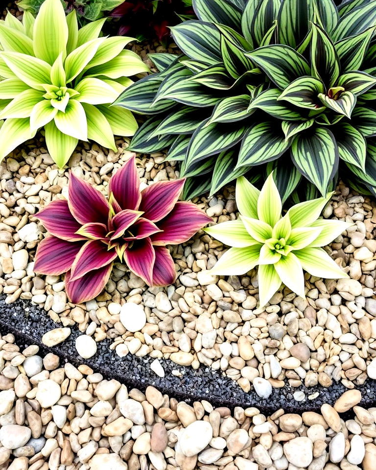 hostas with decorative mulch - 20 Hosta Garden Design Ideas