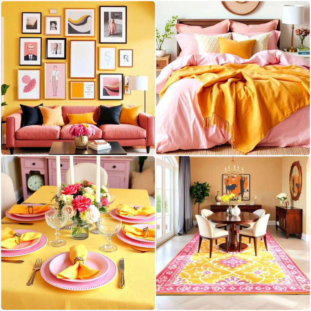 25 How to Decorate With Yellow and Pink Cheerful Decor