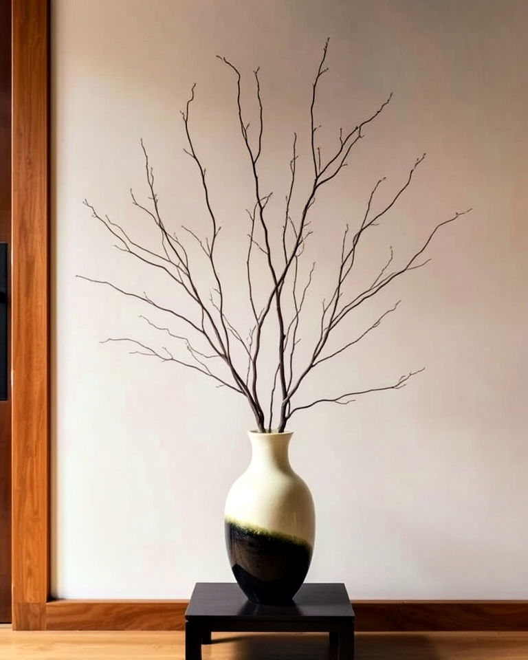 ikebana japanese art of floral arrangement for a natural touch - 15 Japanese Entryway Design Ideas