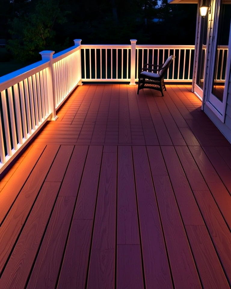 illuminated composite deck - 25 Composite Deck Ideas