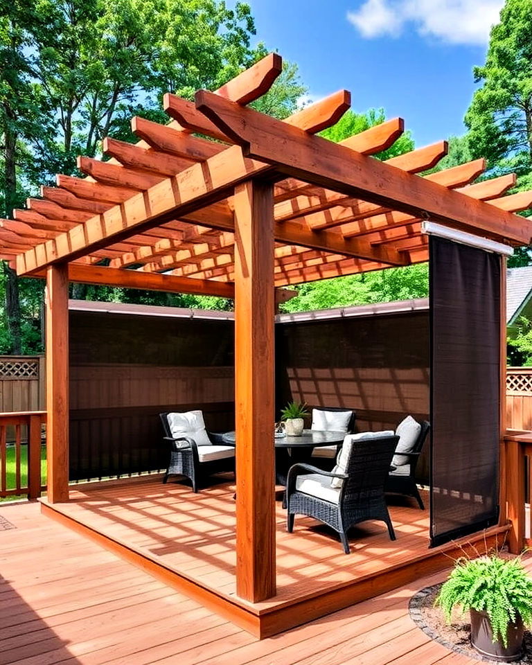 incorporate a privacy pergola - 15 Deck With Privacy Wall