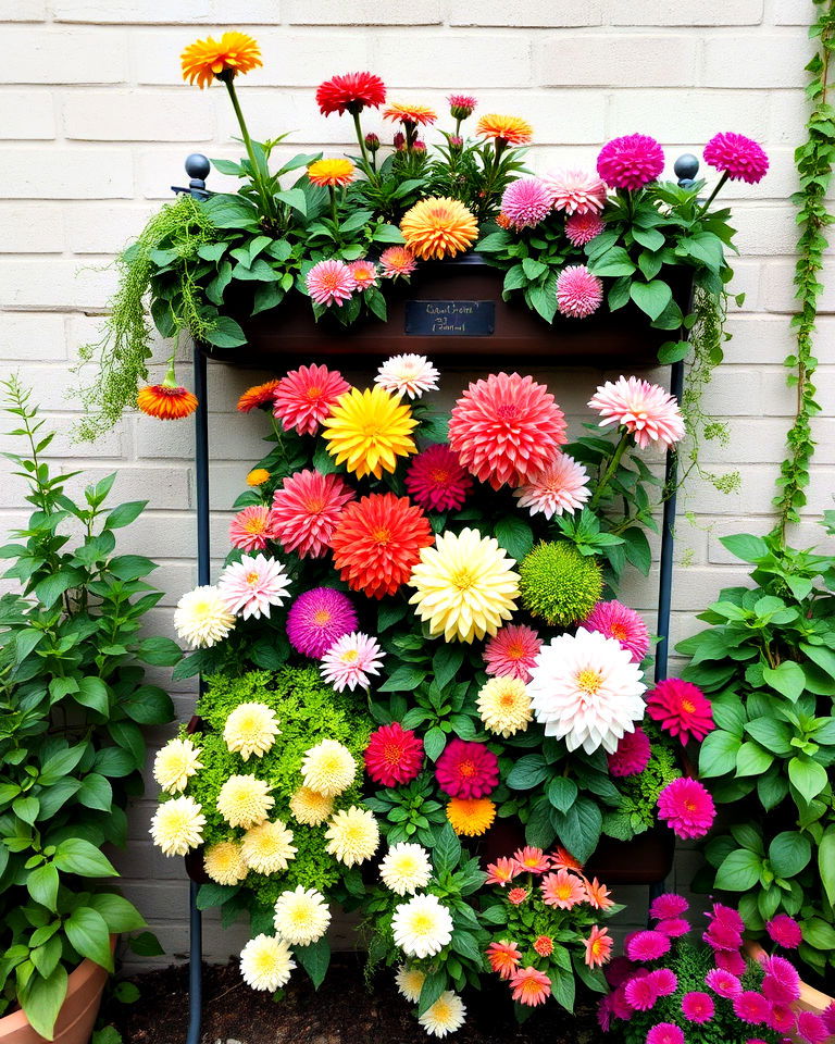 incorporate mums in vertical gardens incorporate mums in vertical gardens - 20 Mums Landscaping Ideas