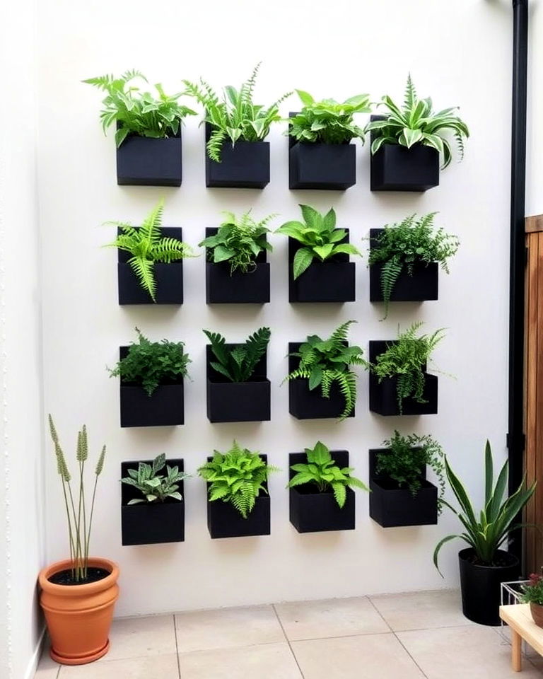 incorporate vertical gardens for compact spaces - 20 Minimalist Landscaping Ideas