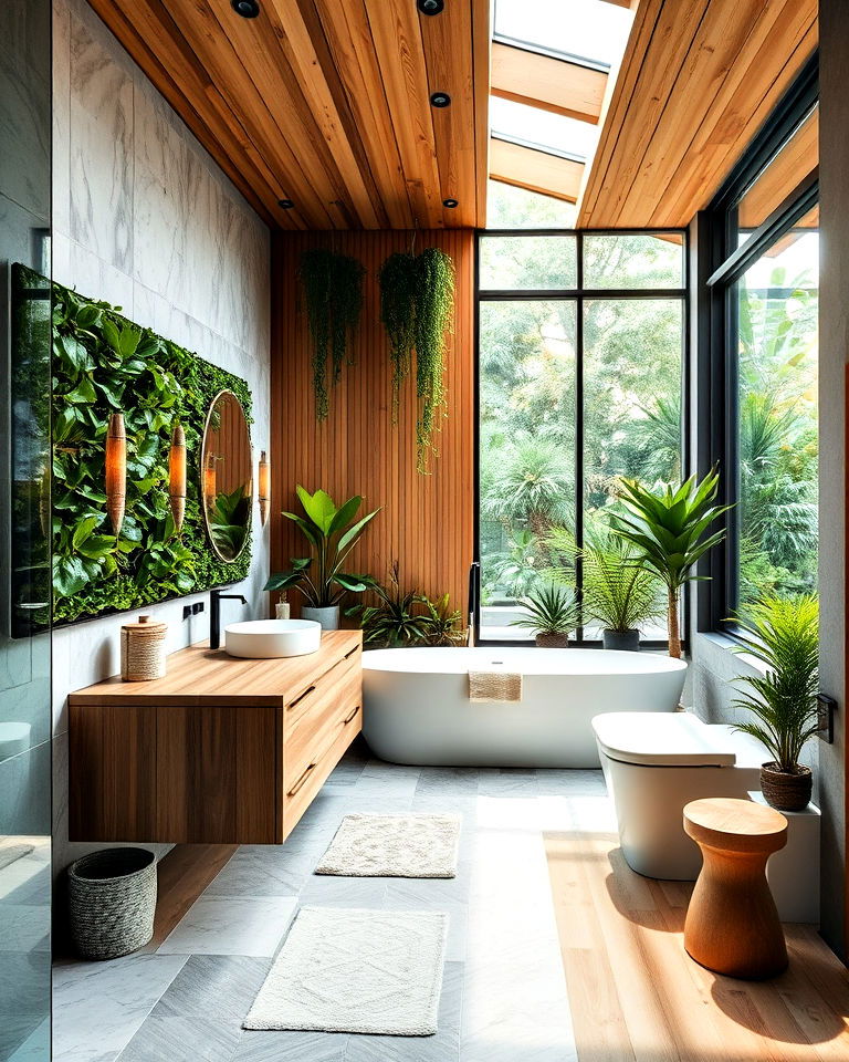 incorporating biophilic bathroom design - 30 Dream Bathroom Ideas
