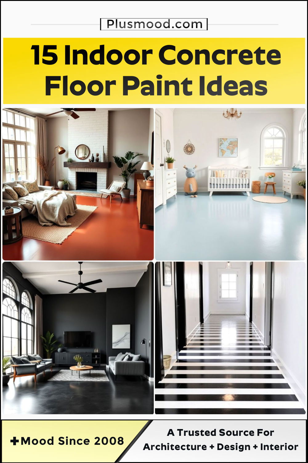 indoor concrete floor paint ideas to copy