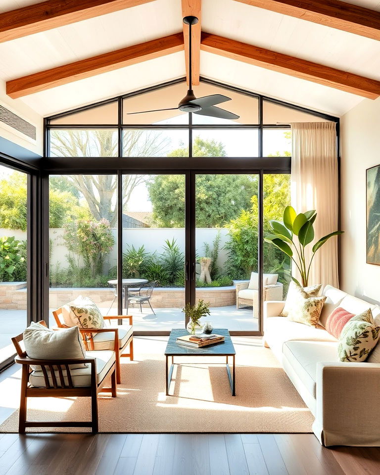 indoor outdoor flow california casual interior - 20 California Casual Interior Design Ideas