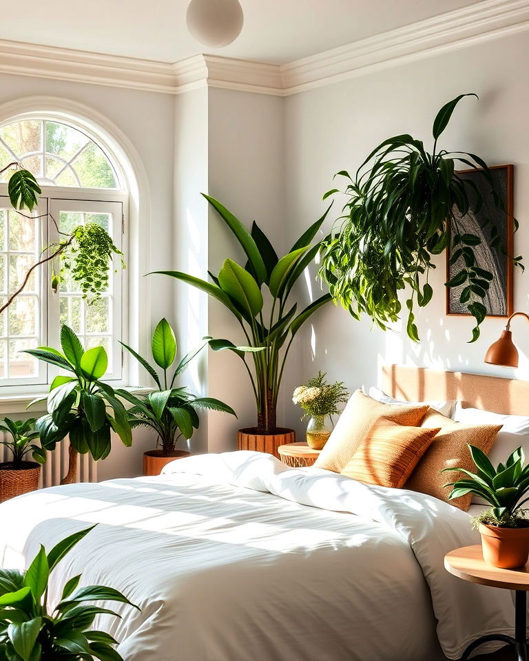 indoor plants for freshness bungalow interior - 25 Bungalow Interior Design Ideas