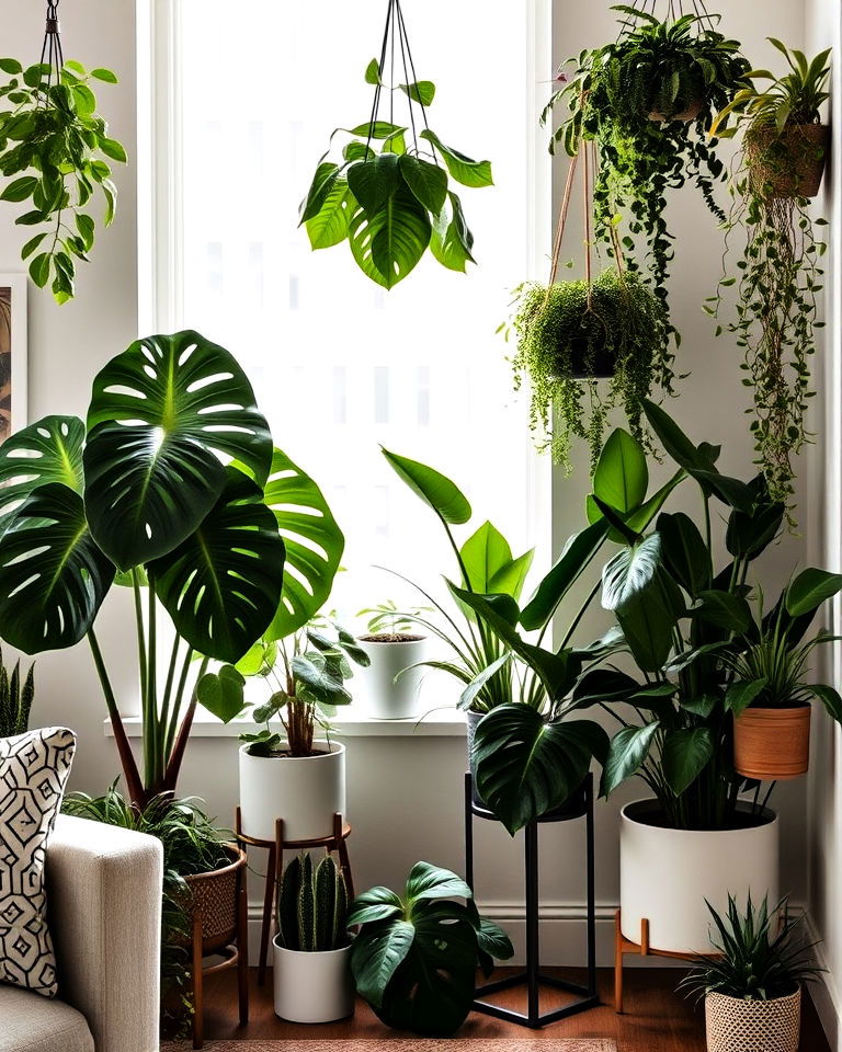 indoor plants for natural serenity - 25 Pinterest Interior Design Ideas