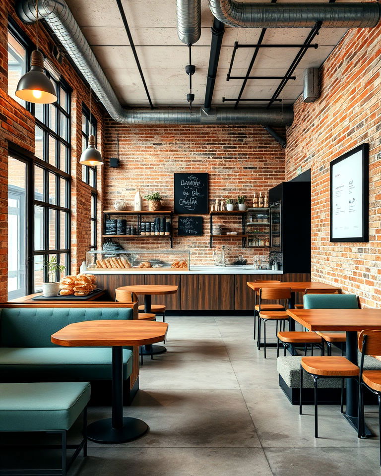 industrial chic with modern touches bakery interior - 15 Bakery Interior Design Ideas