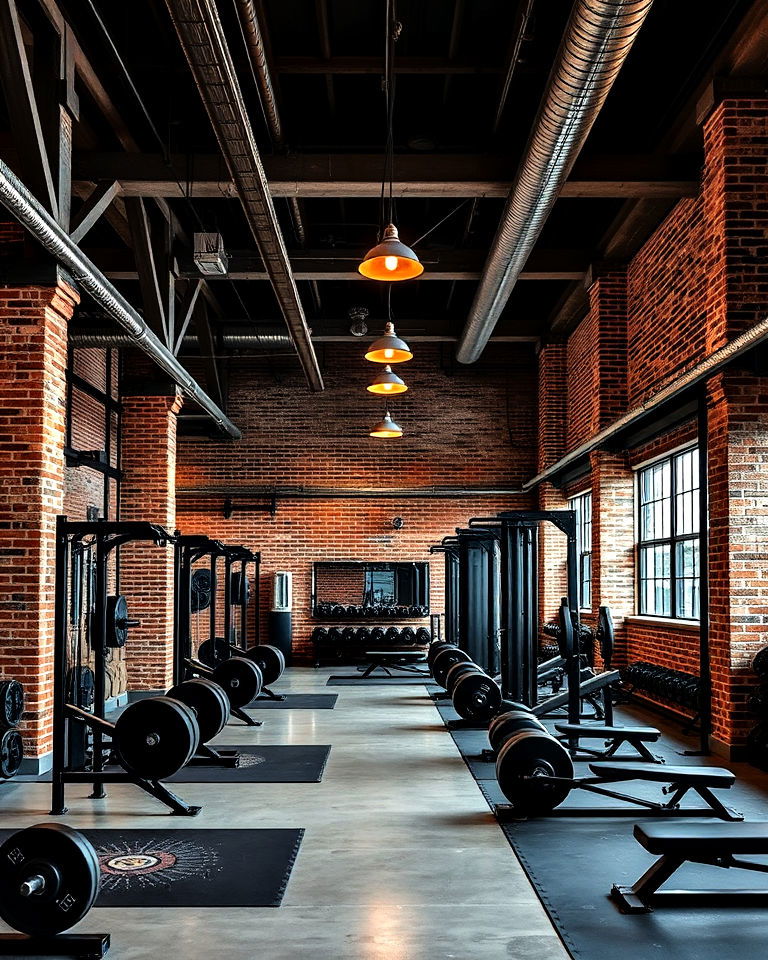 industrial inspired design gym interior - 25 Gym Interior Design Ideas