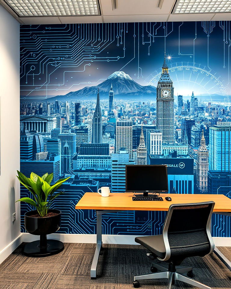 industry specific office wall mural - 30 Office Wall Murals