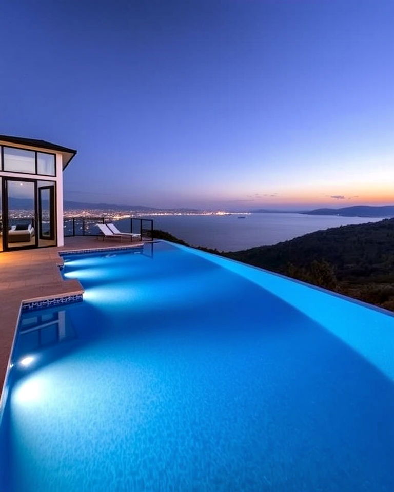 infinity edge fiberglass pool - 15 Fiberglass Pool Designs