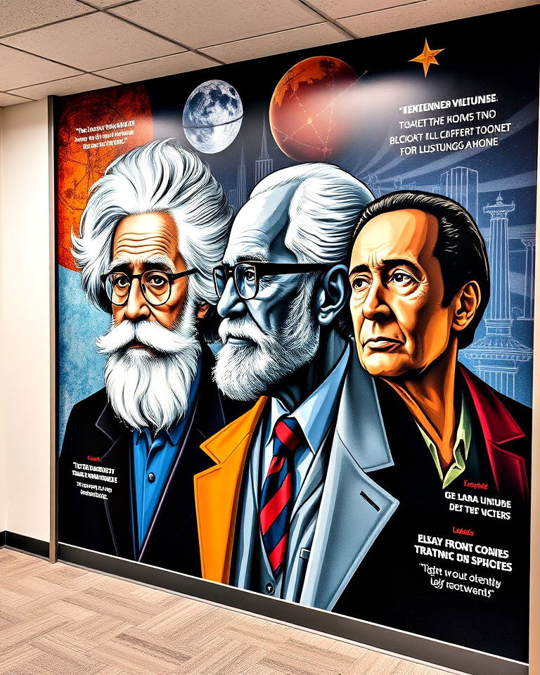 inspirational people wall mural - 30 Office Wall Murals