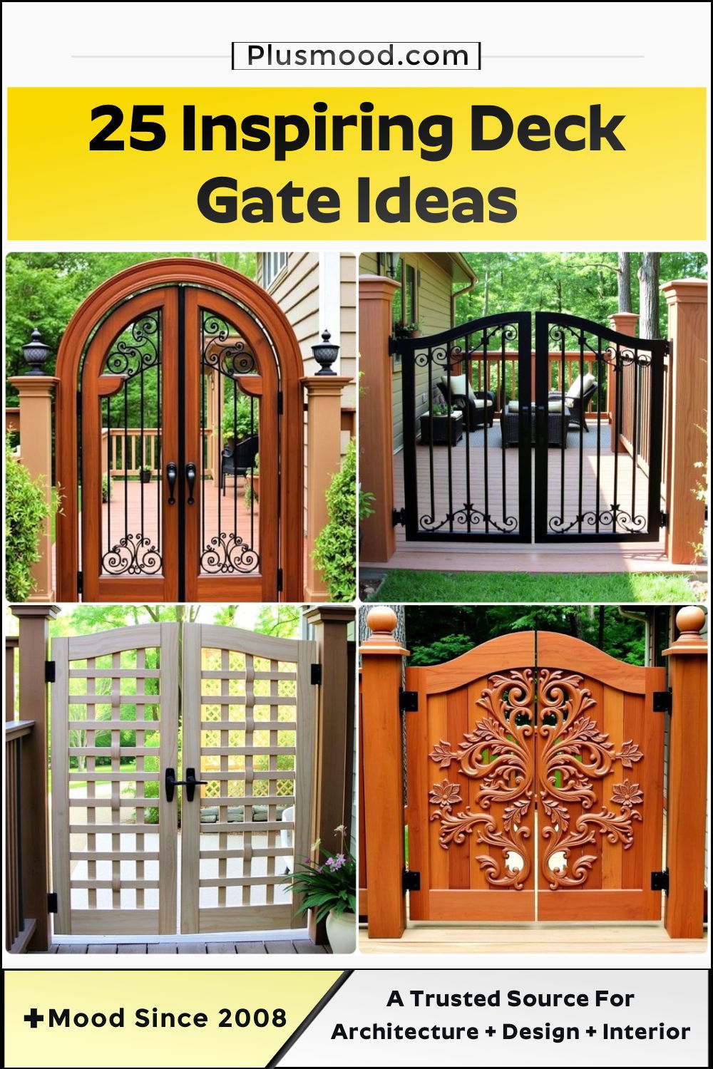 inspiring deck gate ideas