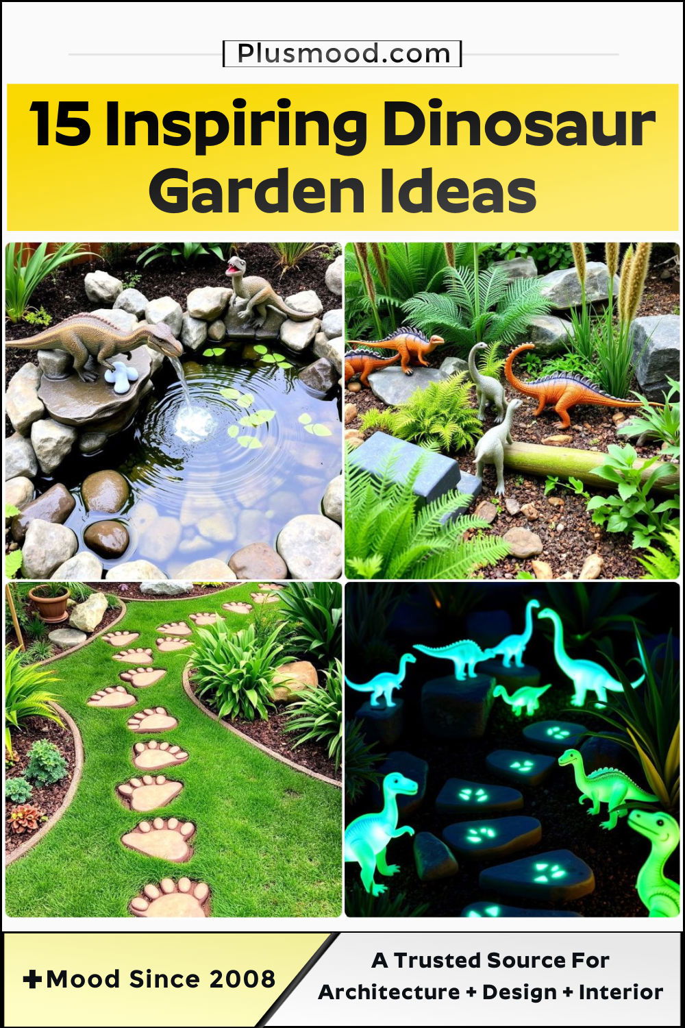 inspiring dinosaur garden ideas