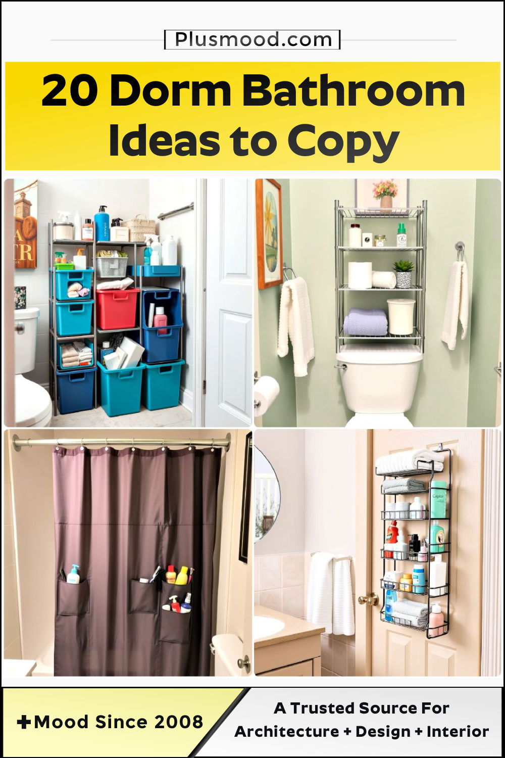 inspiring dorm bathroom ideas