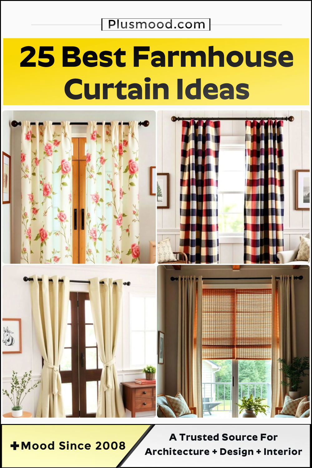 inspiring farmhouse curtain ideas