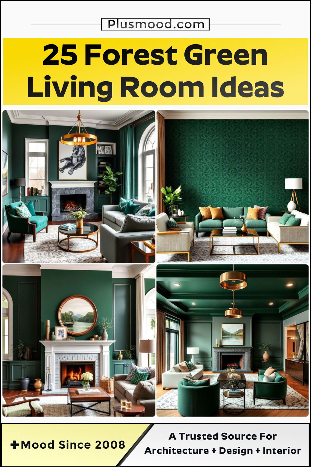 inspiring forest green living room ideas