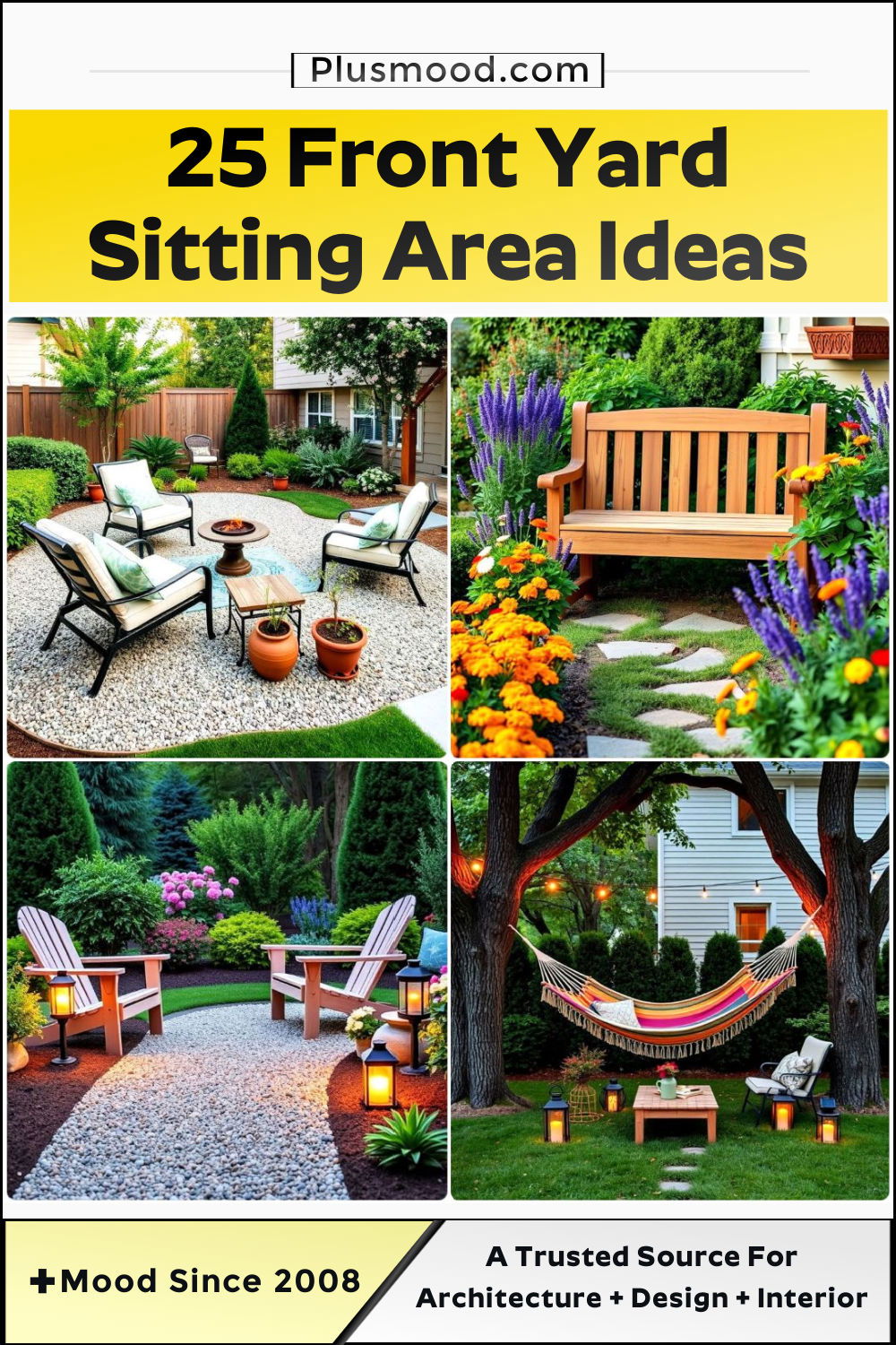 inspiring front yard sitting area ideas