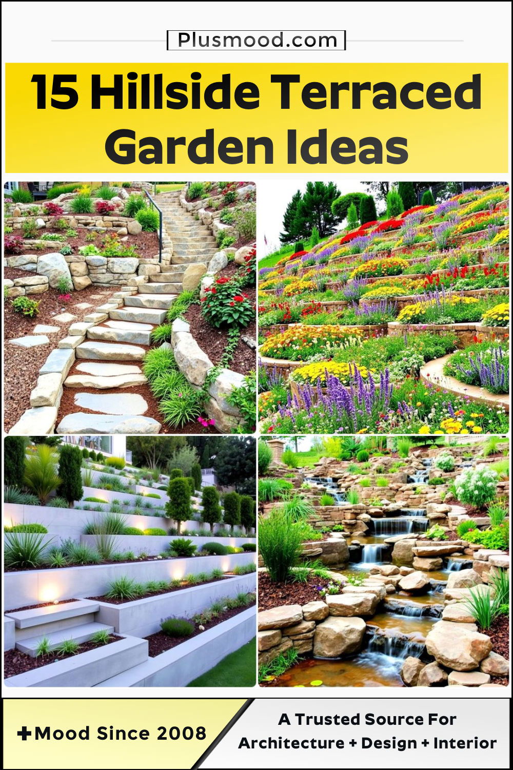 inspiring hillside terraced garden ideas