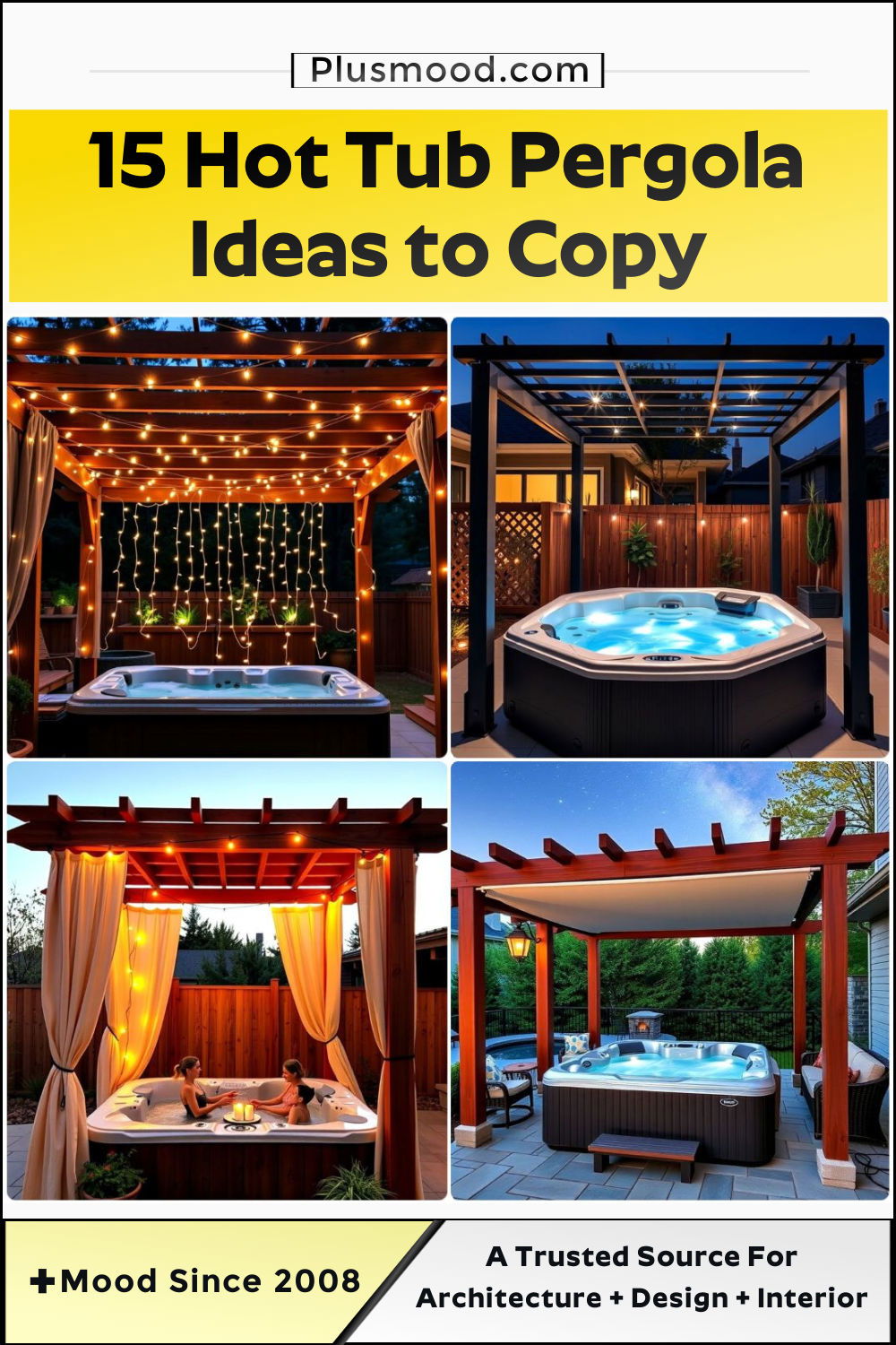 inspiring hot tub pergola ideas