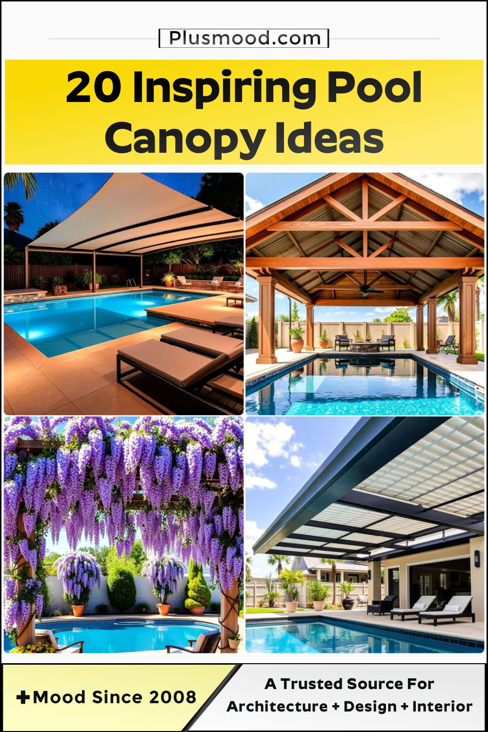 inspiring pool canopy ideas