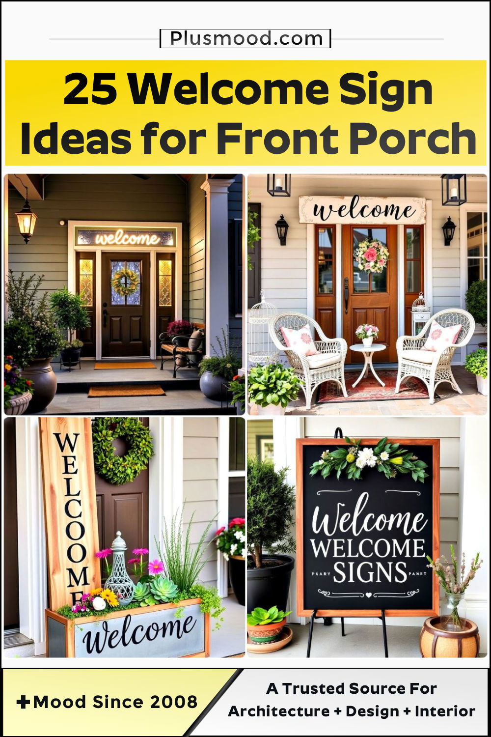 inspiring welcome sign ideas for front porch