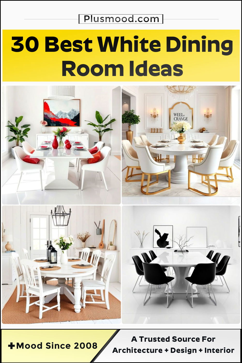 inspiring white dining room ideas