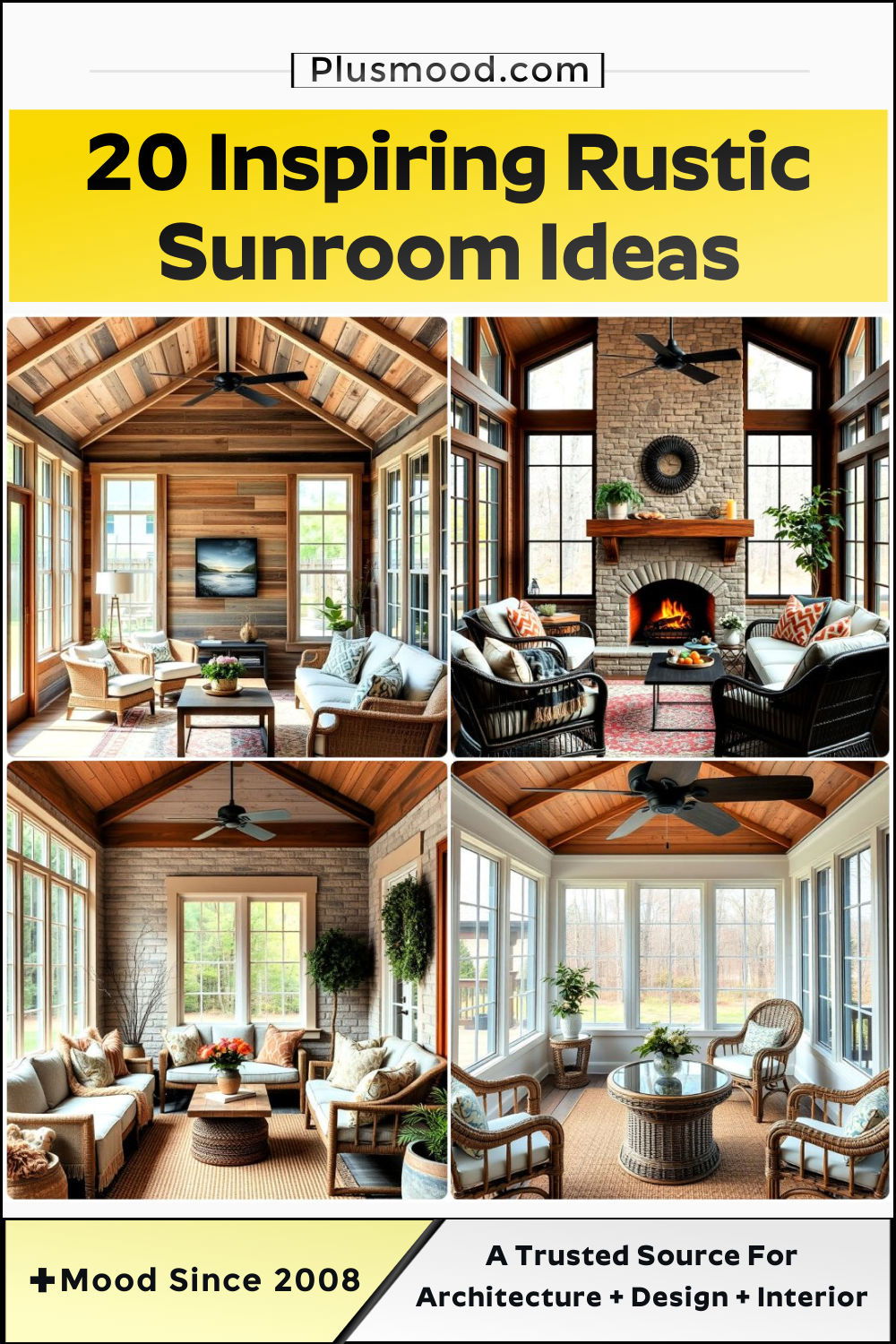 inspiry rustic sunroom ideas