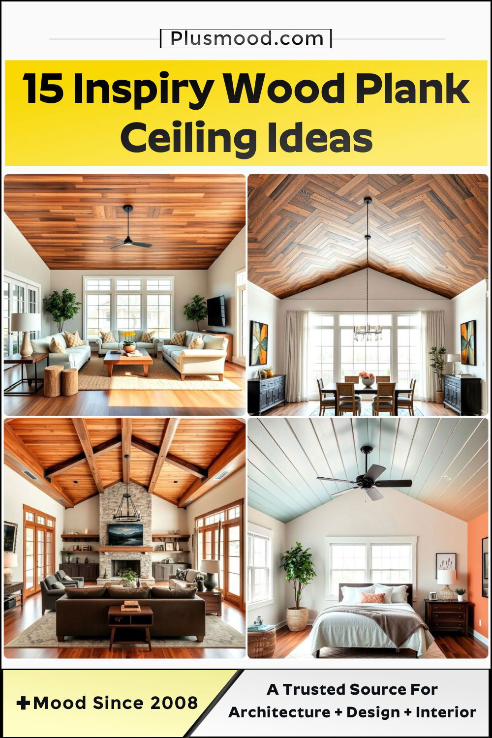inspiry wood plank ceiling ideas