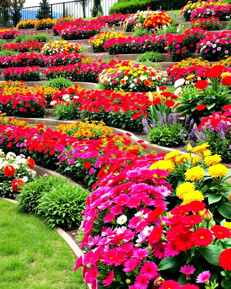 installing tiered flower beds - 30 Terraced Garden Ideas