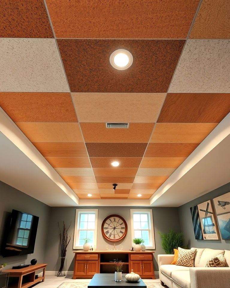 insulated panels ceiling with decorative touch insulated panels ceiling with decorative touch - 20 Exposed Basement Ceiling Ideas