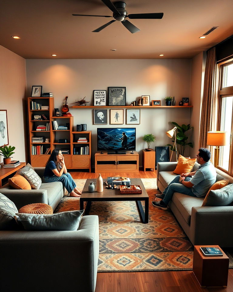 interactive games and activities living room - 15 Friends Living Room Ideas