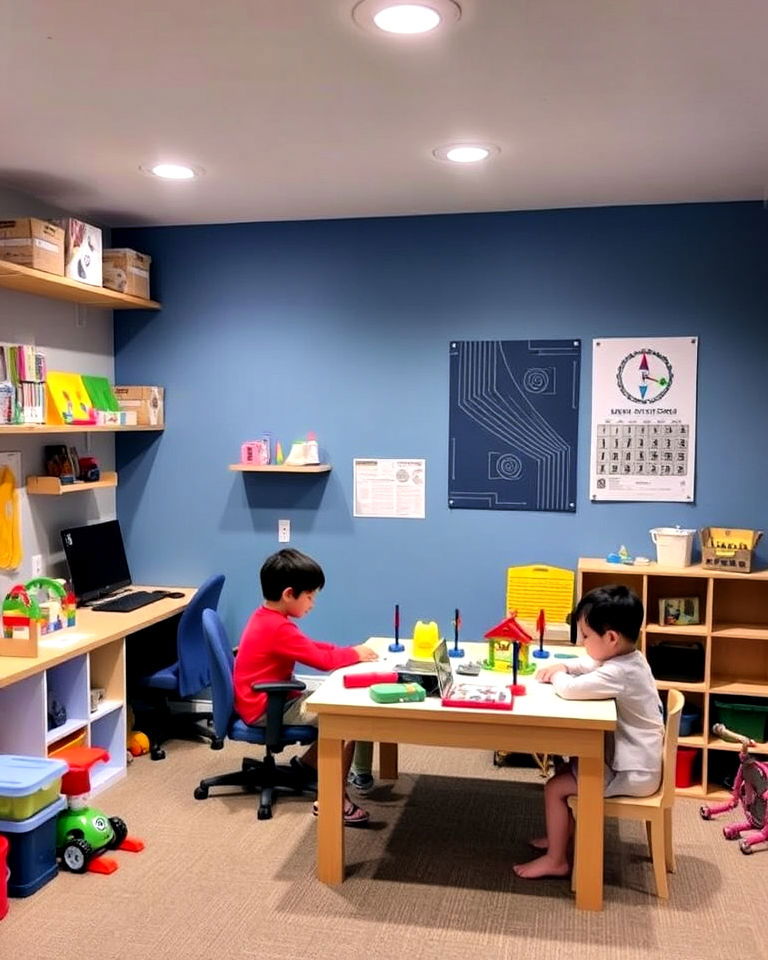 interactive stem zone - 20 Basement Playroom Ideas