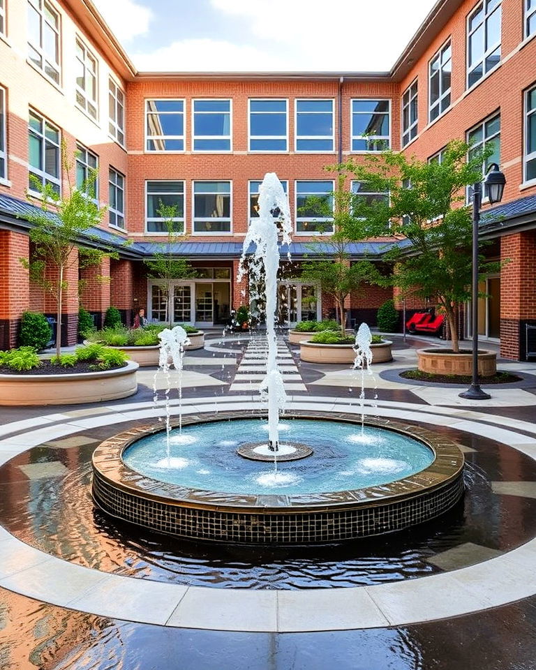 interactive water feature school courtyard - 20 School Courtyard Ideas