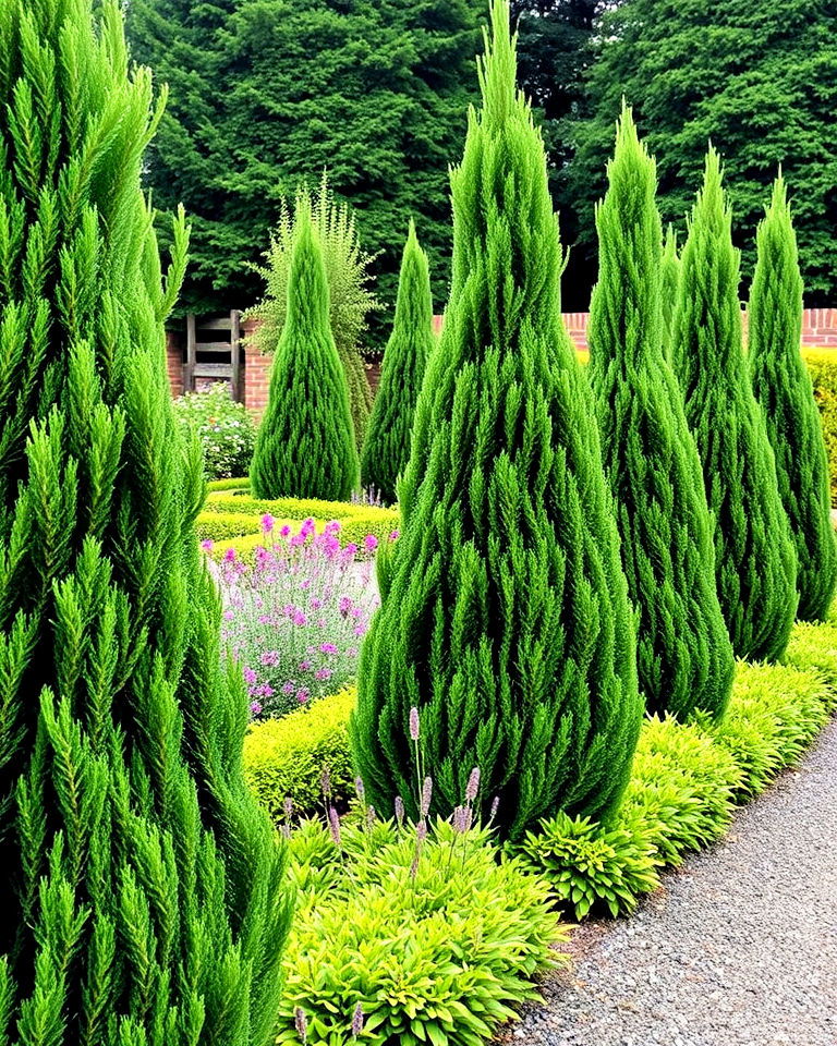 irish yew trees for vertical interest - 20 Irish Garden Ideas