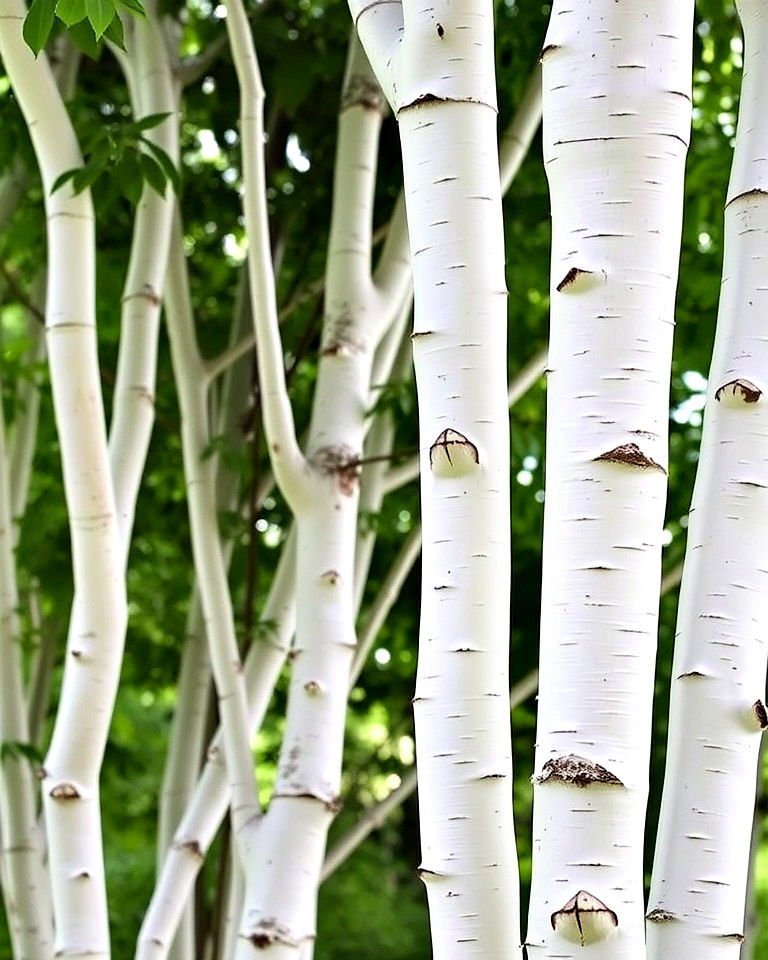 japanese white birch features strikingly smooth - 15 Trees With White Bark
