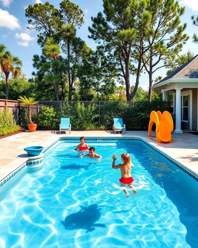 kid friendly fiberglass pool design - 15 Fiberglass Pool Designs
