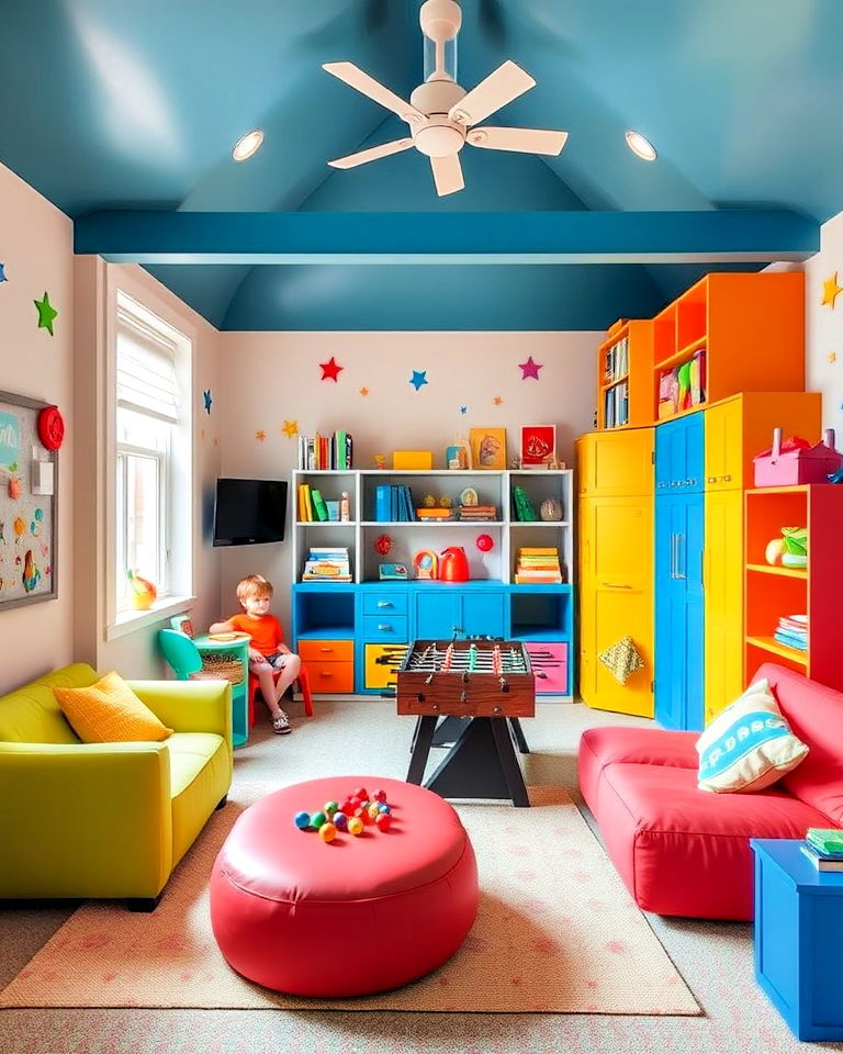 kids playroom paradise loft game room - 20 Loft Game Room Ideas